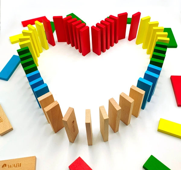 WABI Planks wooden blocks 12 cm - 100 pcs.