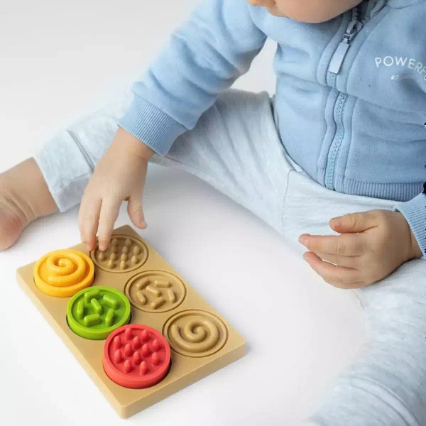 Puzzle sensoryczne kółeczka