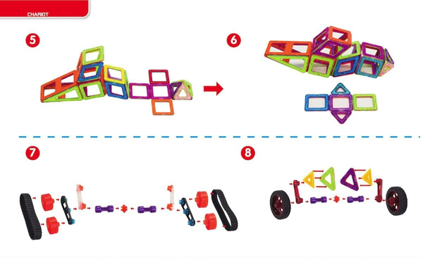 Magical Magnet 98 el. - Magnetic Blocks