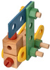 Wooden set of a small constructor