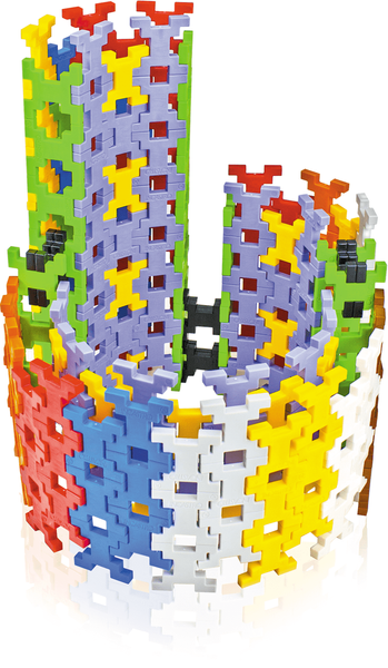 Klocki konstrukcyjne Incastro Pack 200 elementów – 10 kolorów 4+