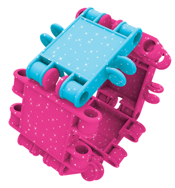 Clics Wiaderko 8w1 Glitter - Brokat 175 el.