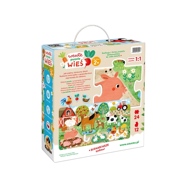 Puzzle CzuCzu Wesołe puzzle Wieś dla maluchów 2+