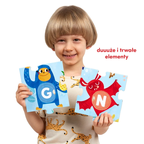 Puzzle podłogowe CzuCzu Alfabet z literami do wyjmowania 3+