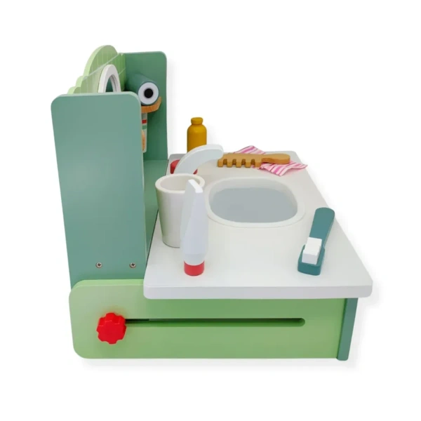 Wooden Bathroom Toy Washstand with Accessories – Kabi 3+