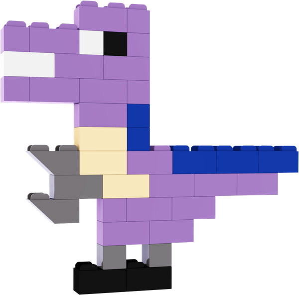 Klocki konstrukcyjne dinozaury 750 el. – Little Architect 5+