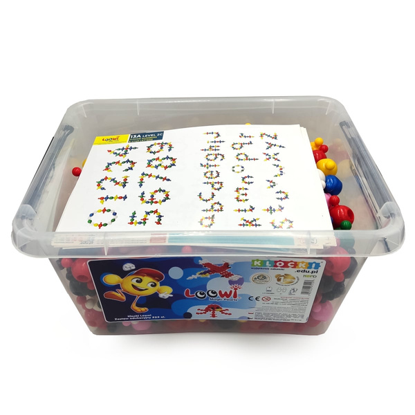 Klocki konstrukcyjne Loowi kulki zestaw edukacyjny 525 elementów 4+