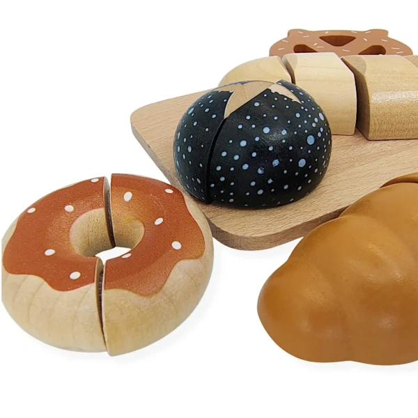 Wooden Bread Cutting Set 7 pcs – Kabi My Favorite Bread 3+