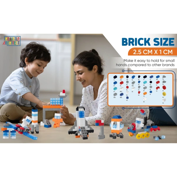 Klocki Little Architect Space 383 el. kosmiczne – 4+