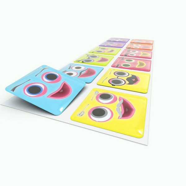 Klocki Meli Emoti Happy 12 figurek z naklejkami emocji – 3+