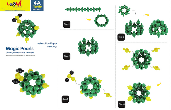 Klocki konstrukcyjne Loowi kulki zestaw edukacyjny 525 elementów 4+