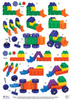 Morphun 12 Vehicles 140 el. - Construction blocks 