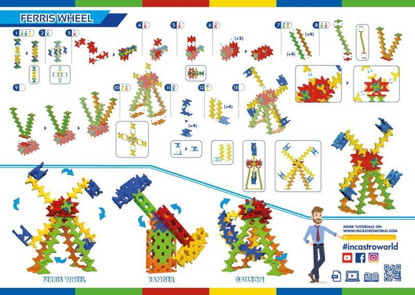 Incastro Fairground 3in1 150 el. - Construction blocks