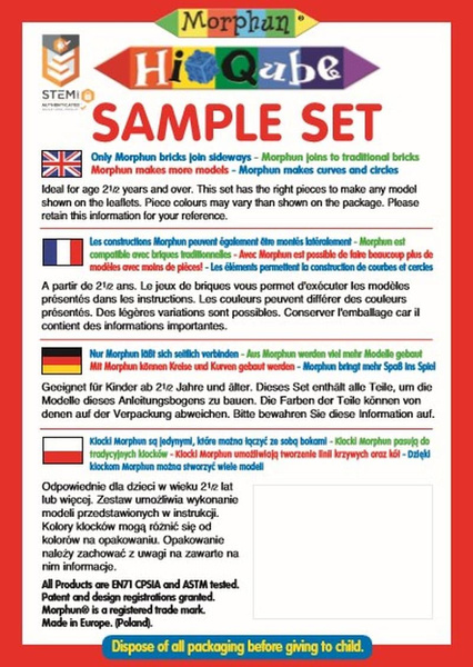 Morphun Hi-Qube 4 Vehicles - Construction Blocks