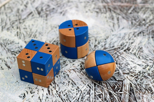 Magnetic wooden blocks - IGEO 24 el.