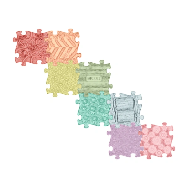 Sensory Mats Rainbow Pastel 8 Pieces Path – Muffik 12 months+