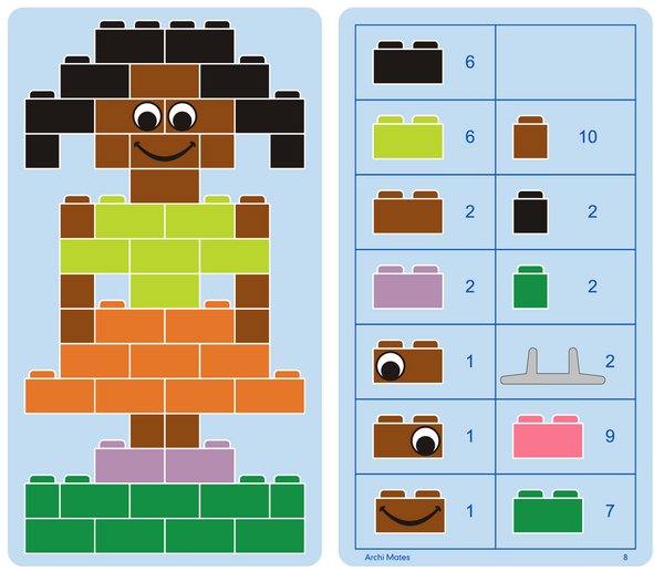 Klocki konstrukcyjne ArchiMates 630 el. – Little Architect 5+