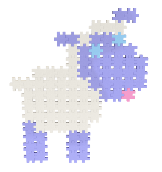 Meli Minis Pastel construction blocks 800 el.