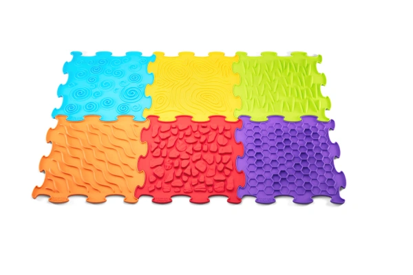 BiBi Sensory Mats 12 el. – maty sensoryczne dla dzieci 6m+