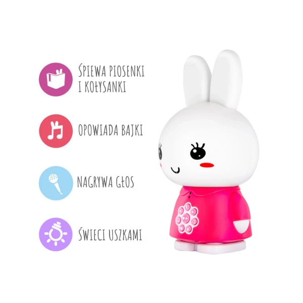 Króliczek Alilo Honey Bunny G6 PINK - różowy