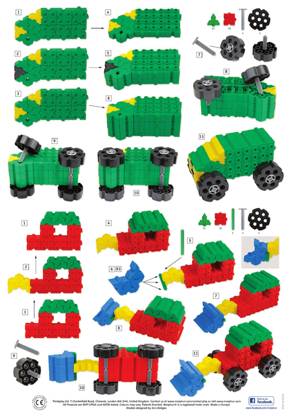 Morphun Starter Mega Zestaw 1200 el. – klocki konstrukcyjne 3+