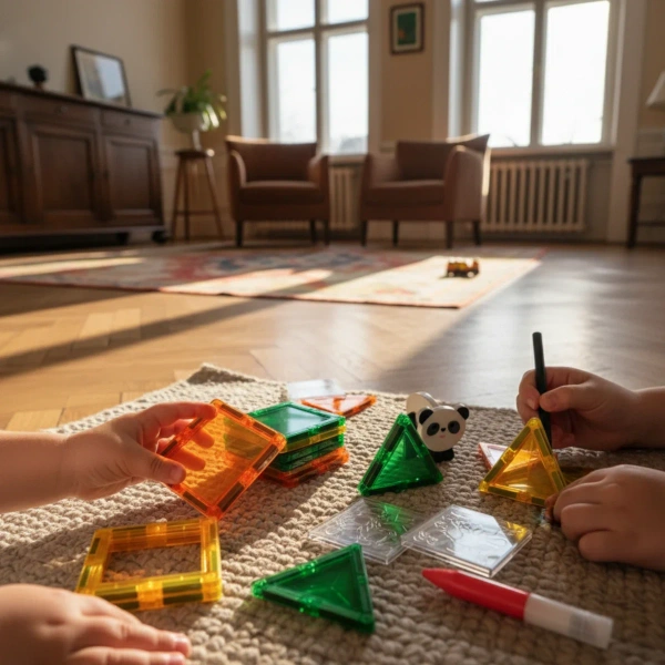 Magnetic Building Tiles Window Art Jungle 47 pcs – X-Bida 3+