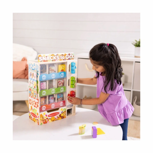 Melissa & Doug Snack Vending Machine – Pretend Play Toy for Kids 3+