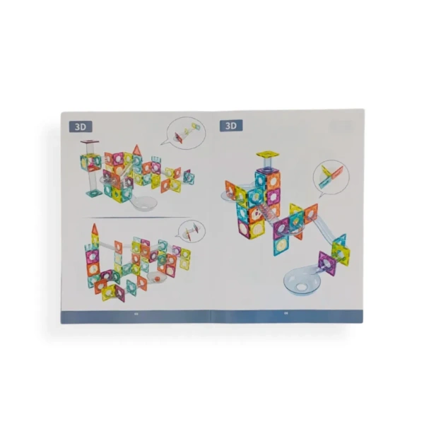 Magnetic Tiles Marble Roller Rainbow Set 95 pcs – X-Bida 3+