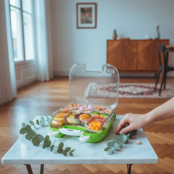 Food Cutting Play Set in Carry Case 12 pcs – Jinkee 3+