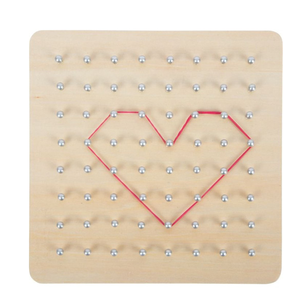 Wooden manipulative board - Geoplan game