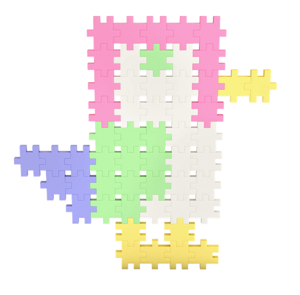 Klocki konstrukcyjne Meli Minis Pastel 1200 elementów – od 4 lat