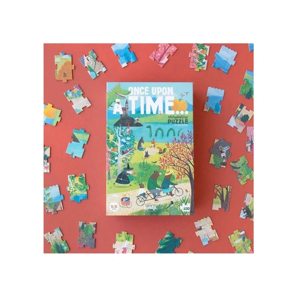 Puzzle 100 elementów Pewnego razu... z grą obserwacyjną – Londji 5+