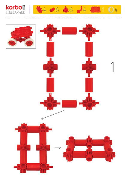 Korbo EDU 430 el construction blocks.