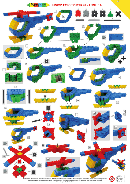 Klocki konstrukcyjne Morphun Junior 500 elementów – od 4 lat