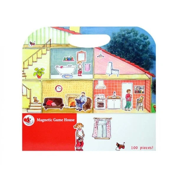 Gra magnetyczna Dom Egmont Toys 100 elementów – walizka 3+