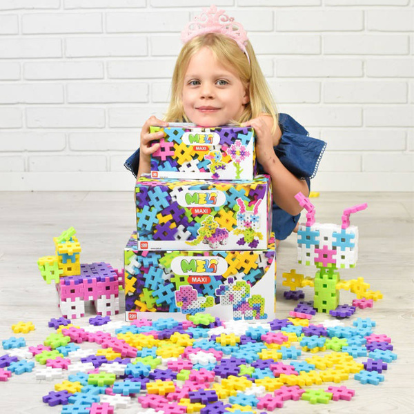 Meli Maxi Pink 200 el construction blocks.