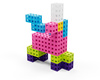 Set of building blocks - Meli Cube Pink 200 el. 