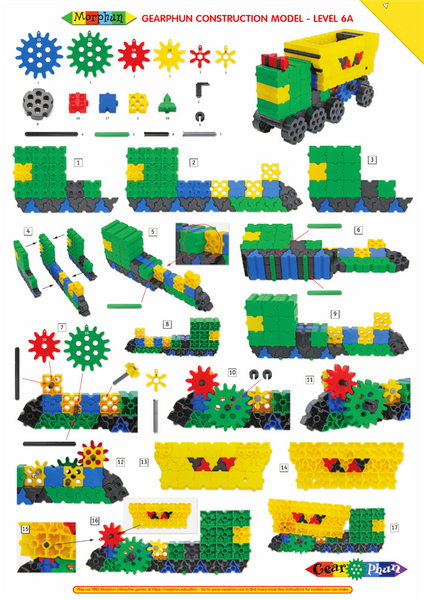 Morphun GearPhun Vehicles 324 el. - Construction blocks