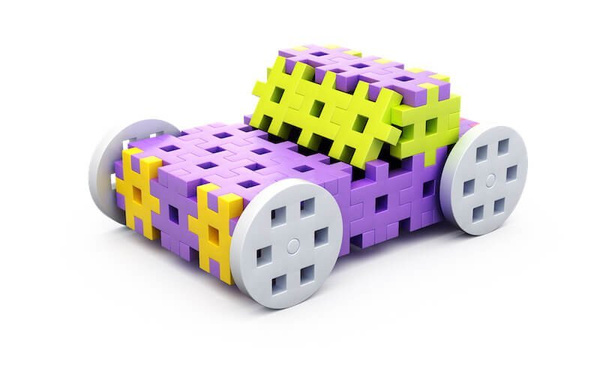 Meli Constructor Pink Travel Box 250 el bricks.