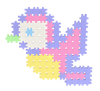 Klocki konstrukcyjne Meli Minis Pastel 200 el. – zestaw 4+