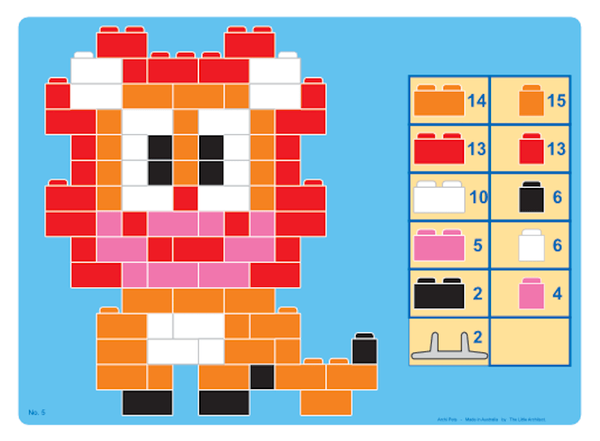 Little Architect - ArchiPets 630 el. - Educational blocks