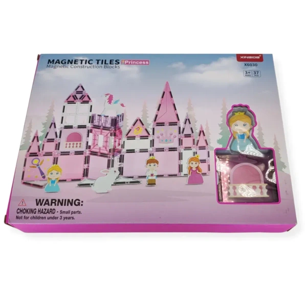 Magnetic Tiles Princess Castle 37 pcs – X-Bida 3+