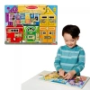 Melissa & Doug Lock and Latch Board – Wooden Manipulative Toy Ages 3+