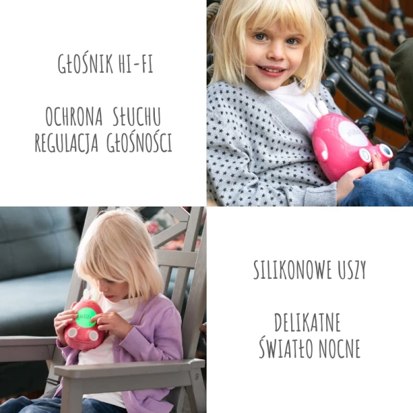 Króliczek Alilo Happy Bunny P1 PINK - różowy