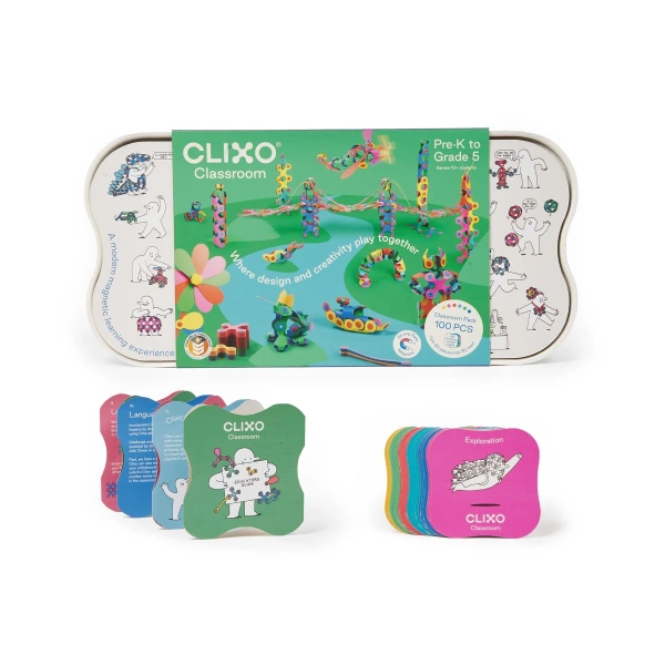 Clixo magnetic blocks - Classroom pack - 100 el.