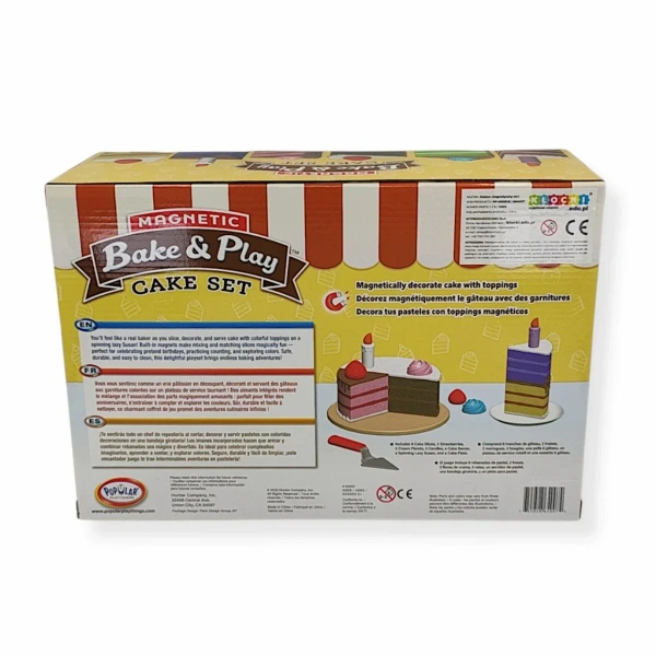 Magnetic Bake & Play Cake Set 6 Slices – Popular Playthings 3+
