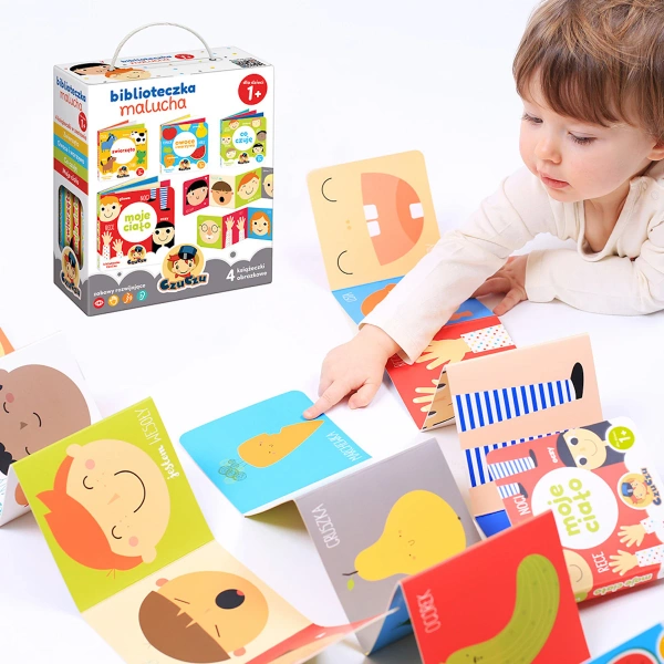 Biblioteczka malucha 1+ - 4 rozkładane książeczki