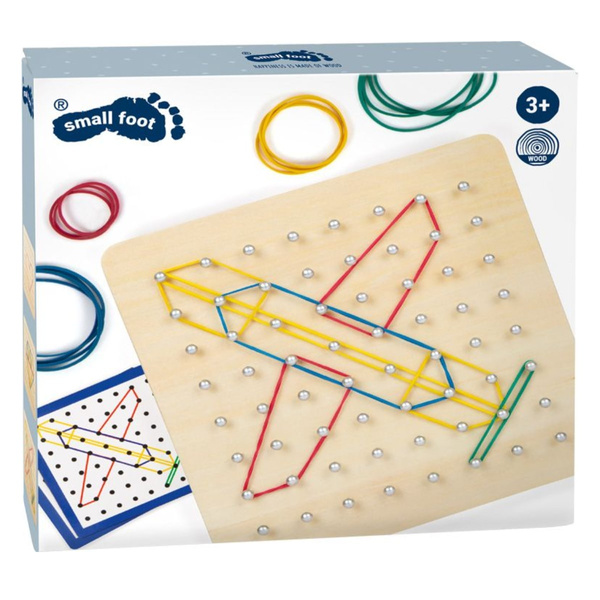 Wooden manipulative board - Geoplan game