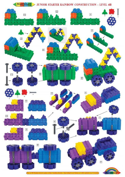 Morphun 12 Vehicles 140 el. - Construction blocks