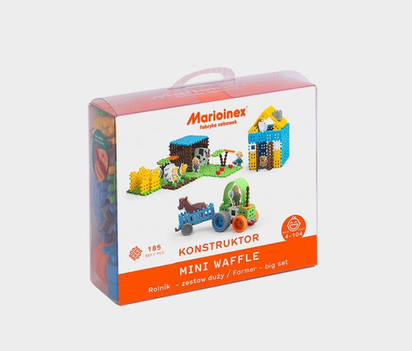 Blocks Mini Waffle Farmer set large 185 el.